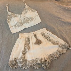 NWT AE Set Crop & Shorts